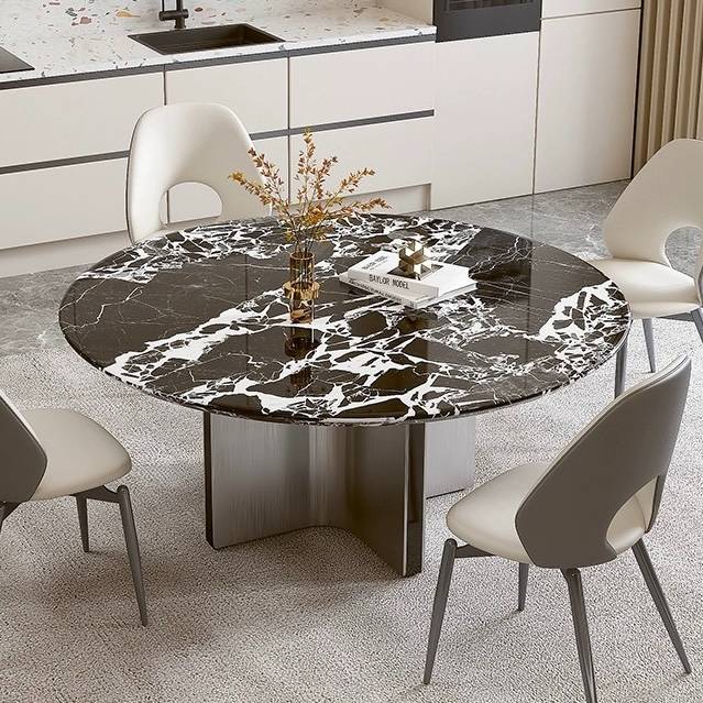 Marble Round Dining Table (B33-10257-E)