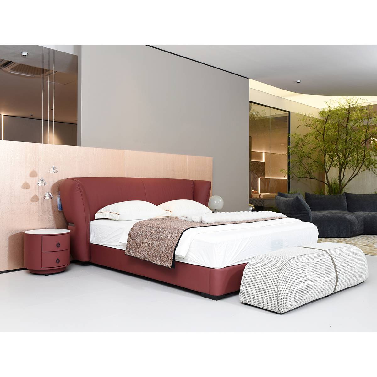 Top-Grain Leather Soft Bed 1.8M (B22-C201)