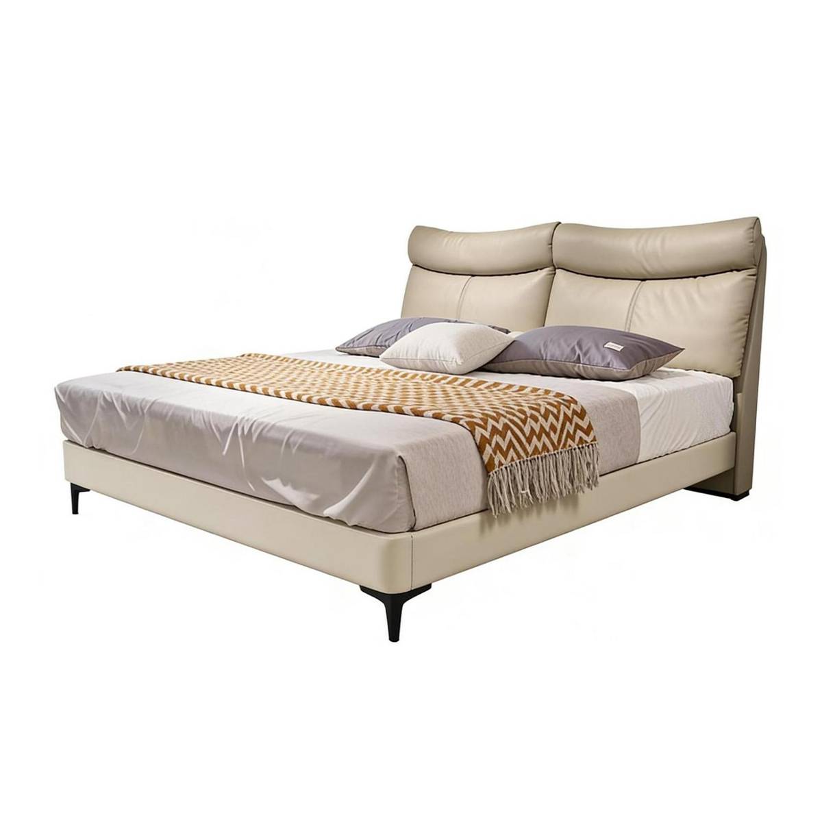 Top-Grain Leather Soft Bed (A19-920)