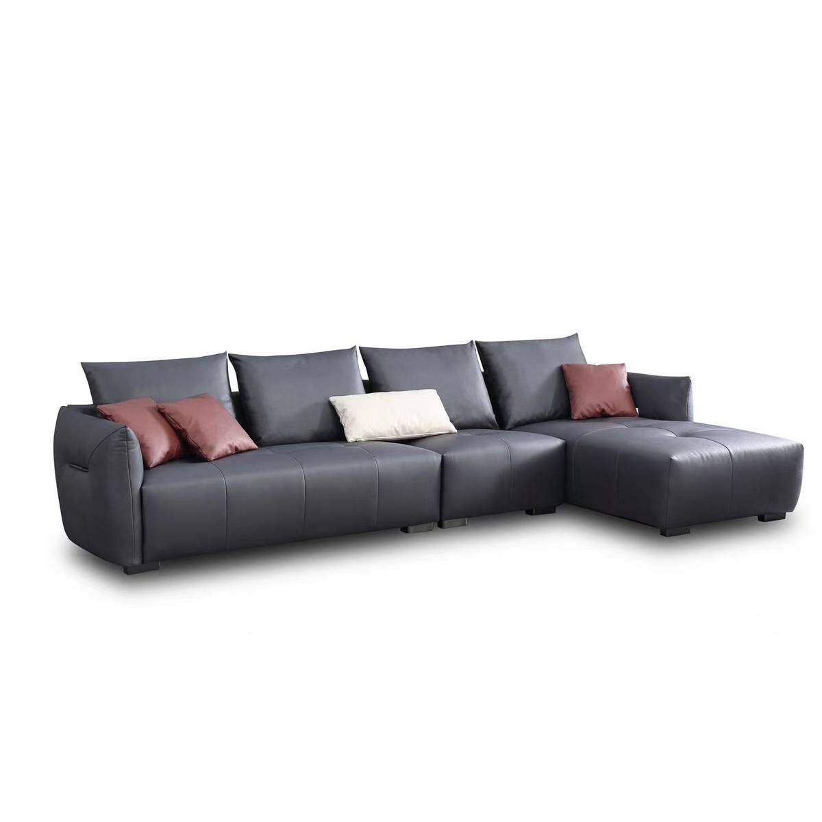 L-shaped sectional configuration of the sofa series