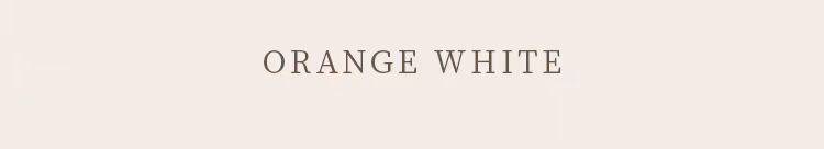 Color swatch text for Orange White