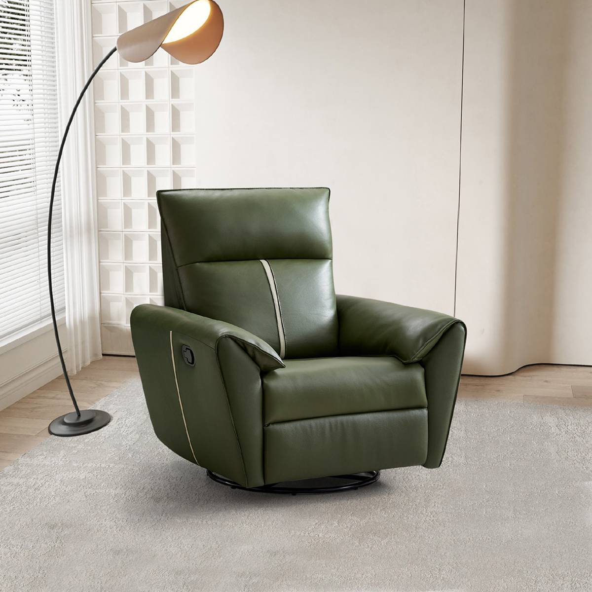 Genuine Leather Manual Recliner (Z49-G12)