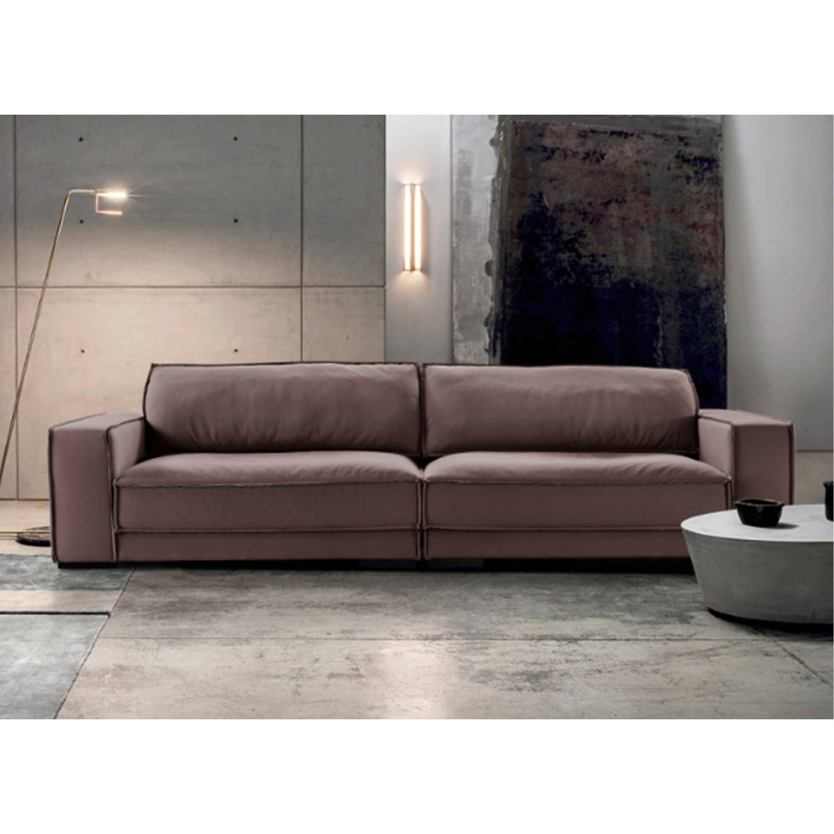 Budapest Straight Sofa with Closed Arms (B02-578)