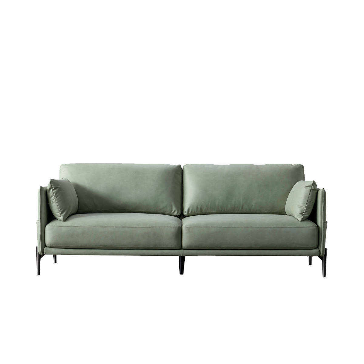 Straight front view of the 3-seater sofa