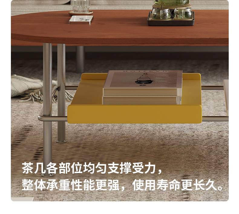 Close-up showing the uniform support and load-bearing structure of the table legs.