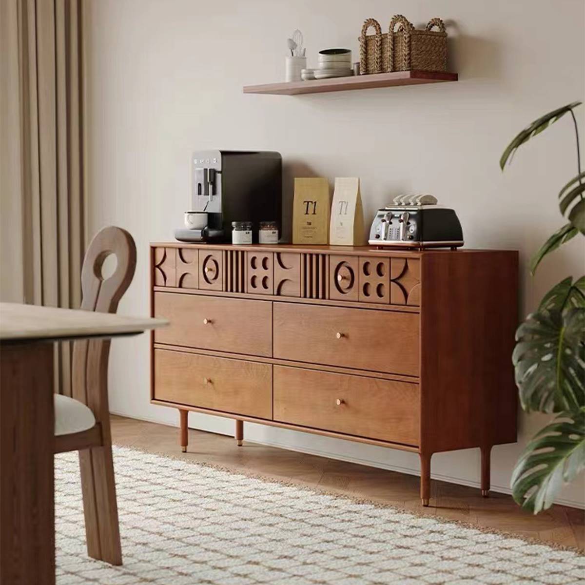 Mid-Century Modern 6-Drawer Chest (B56-HY203)