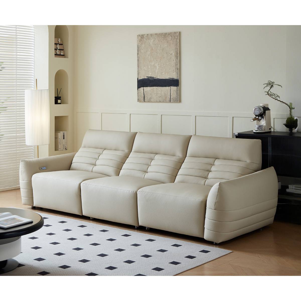 Leather Functional Sofa (B29-6682)