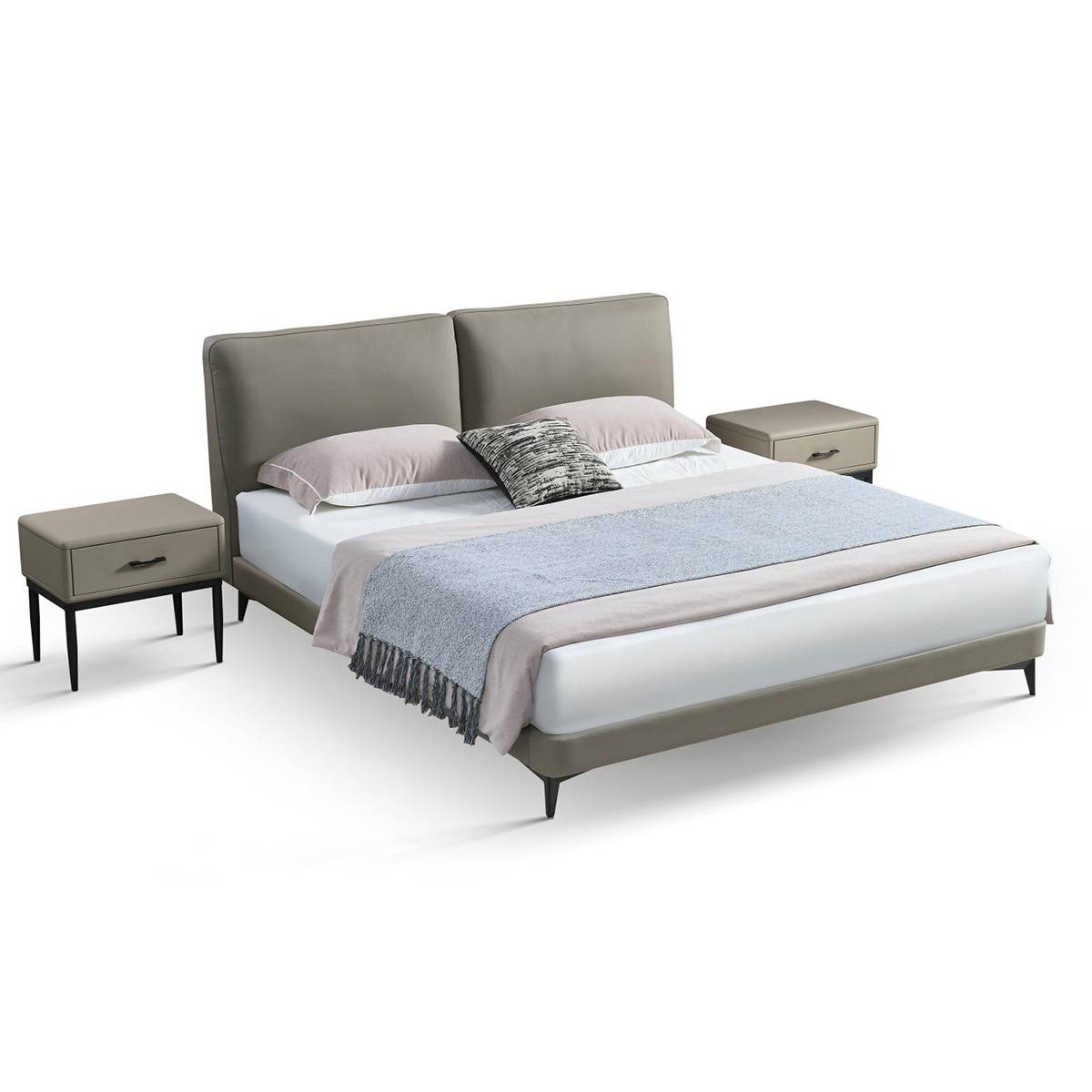 Leather Bed (Z11-BCp823)
