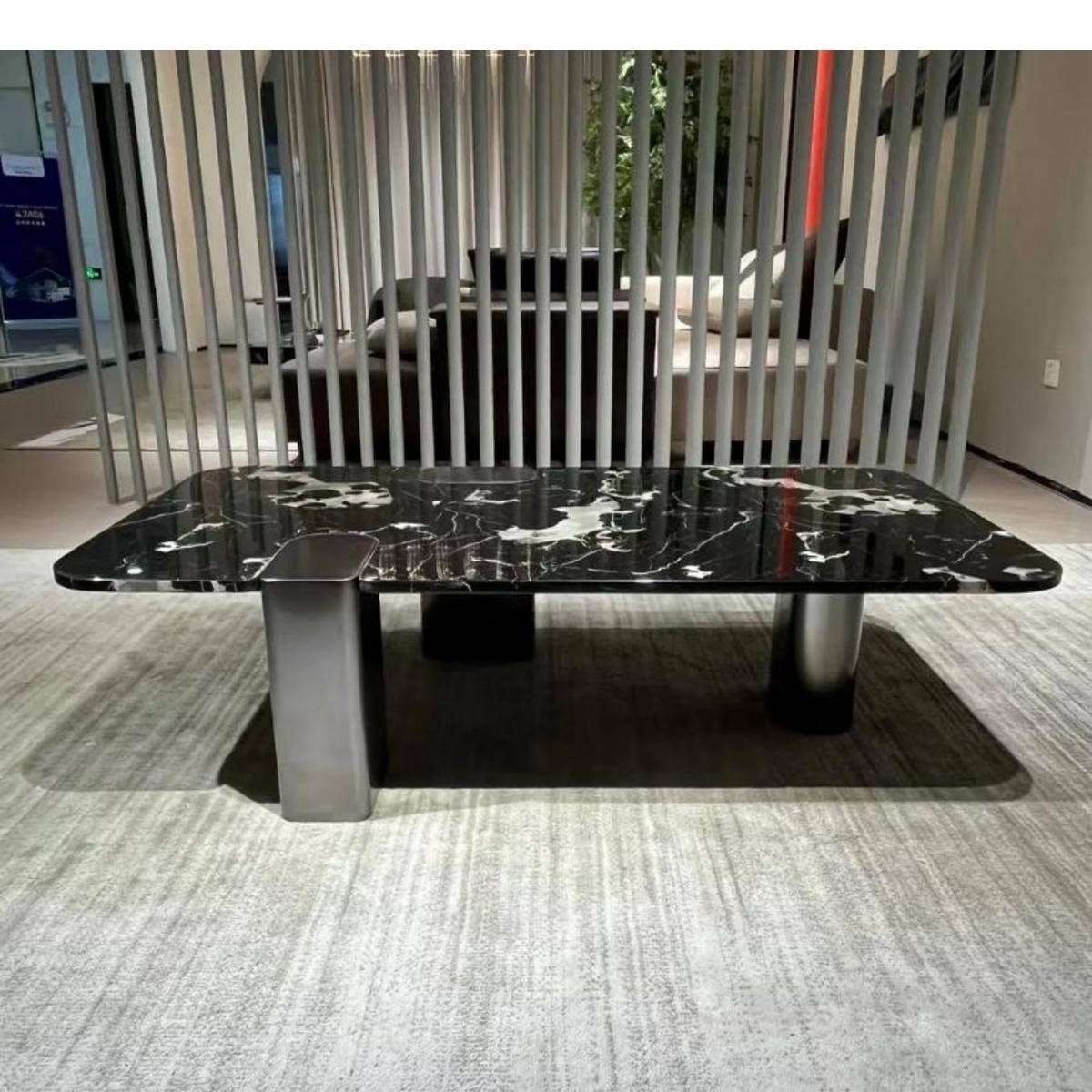 Black Rose Luxury Stone Coffee Table (Z60-8533)
