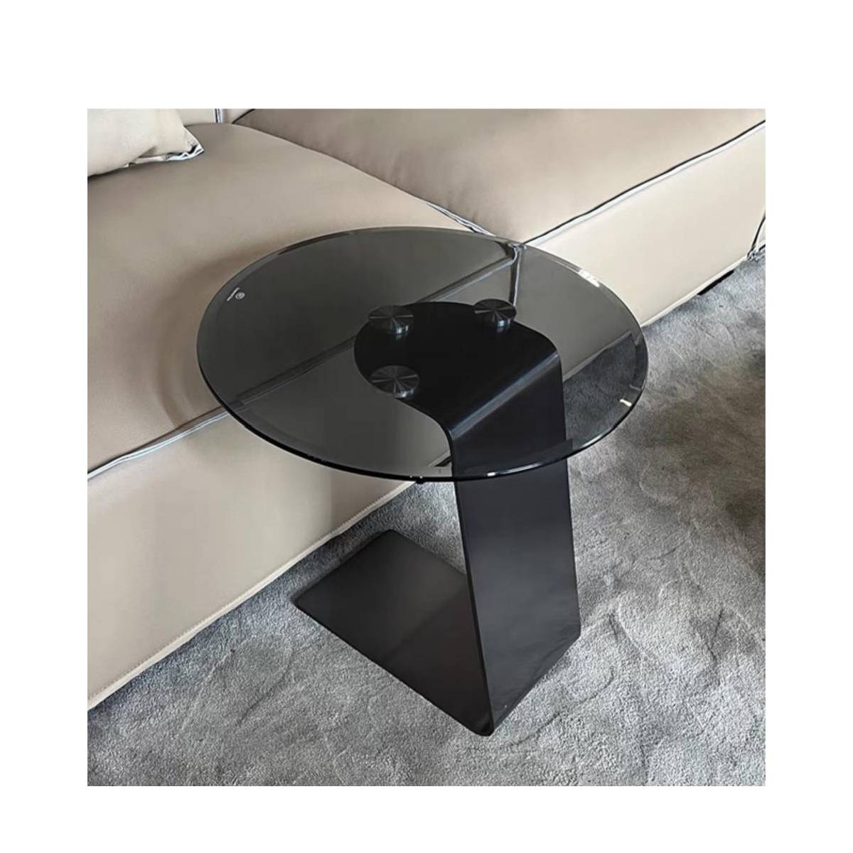 Glass Side Table Round Table (Z60-B17)