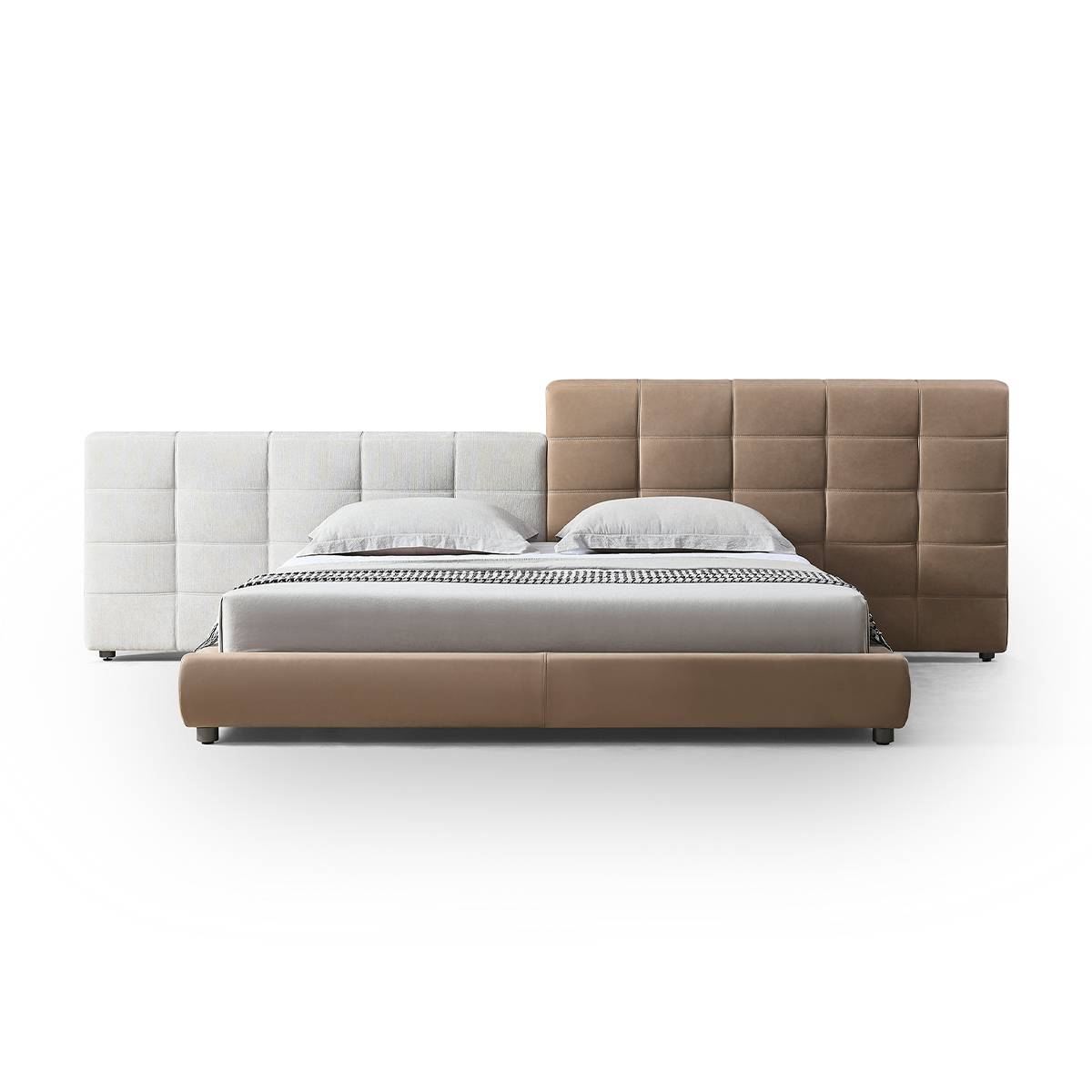 Italian Minimalist High-End Lawrence Wide-Screen Bed (B11-8176)