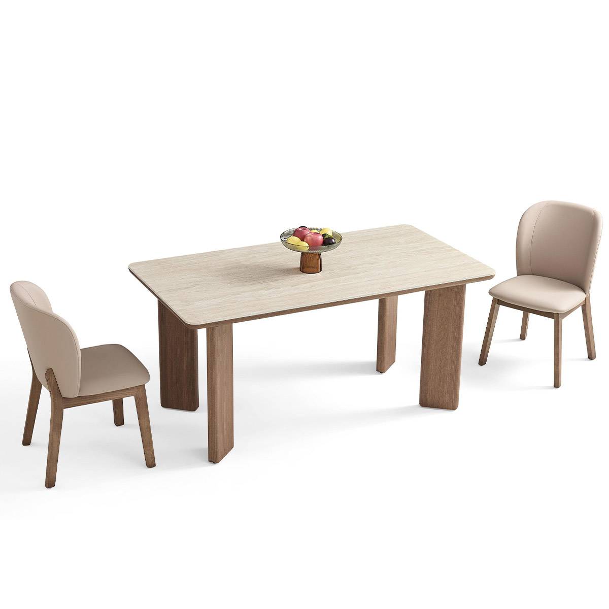 Travertine Sintered Stone Dining Table (Z85-MT9207)