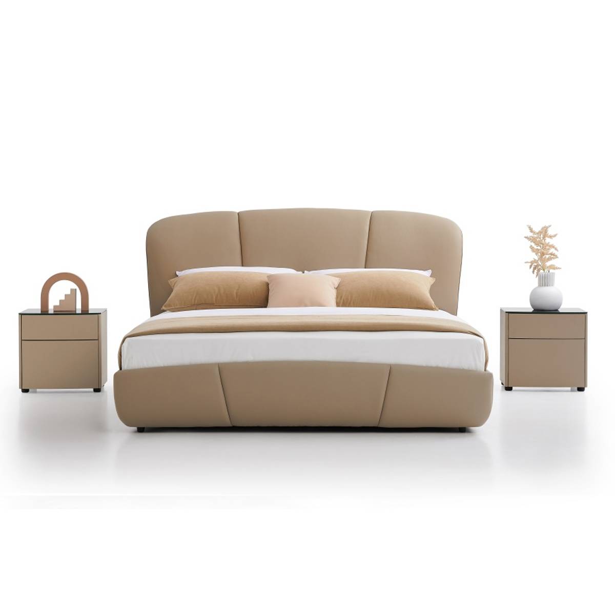 Genuine Leather Soft Bed (B17-2321)