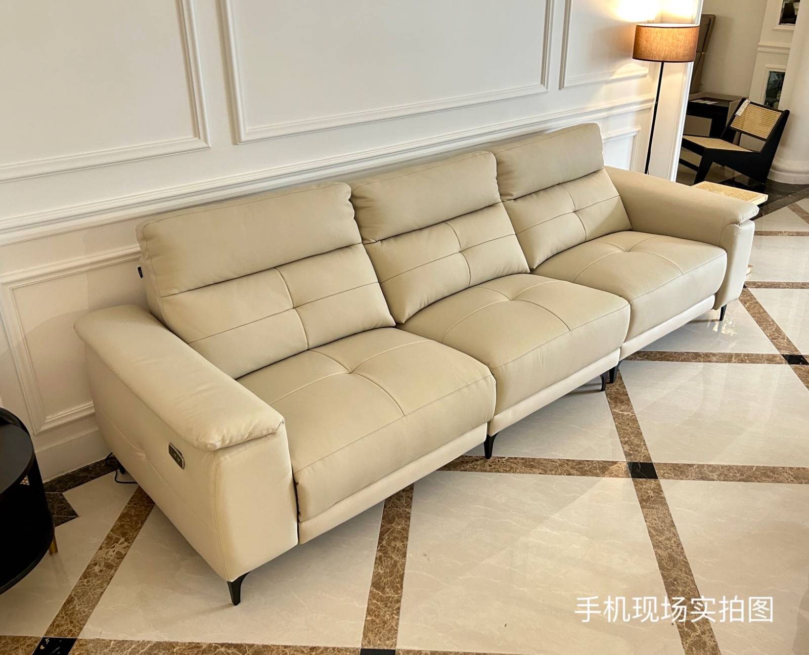 2.8m Straight Leather Sofa (A15-TS01)