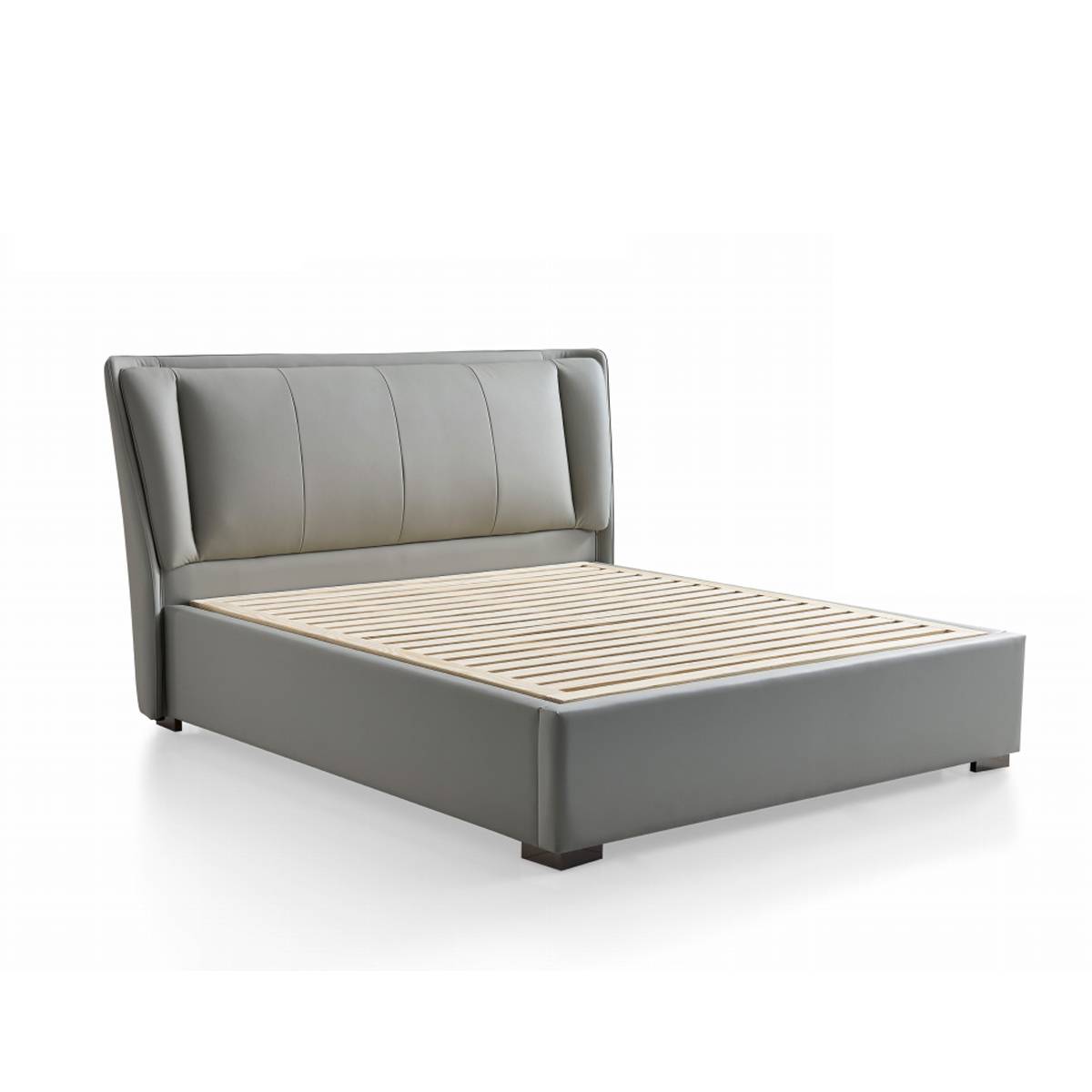 Top-Grain Leather Upholstered Storage Bed (B25-M-003)