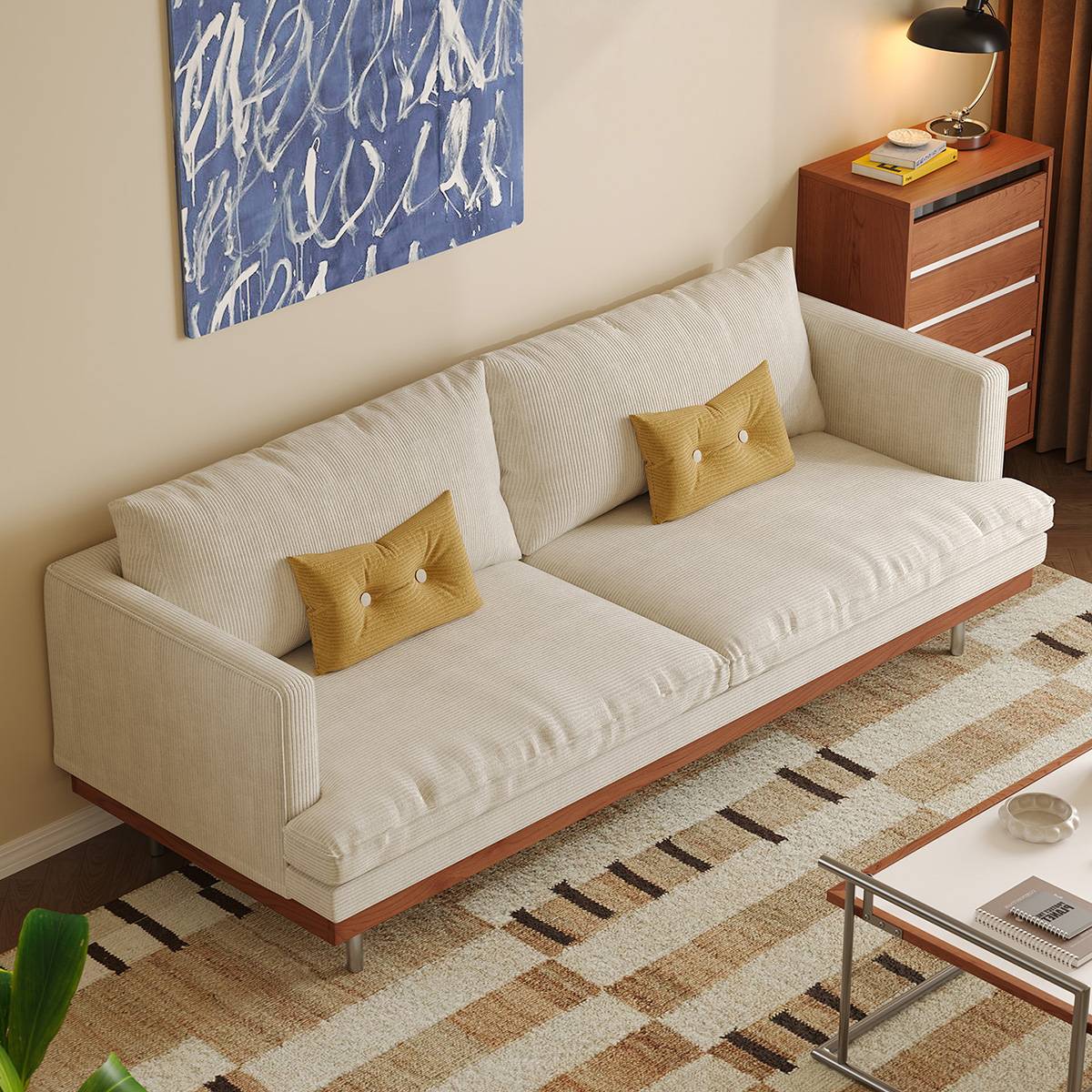 Bauhaus Fabric Sofa (B80-9951)
