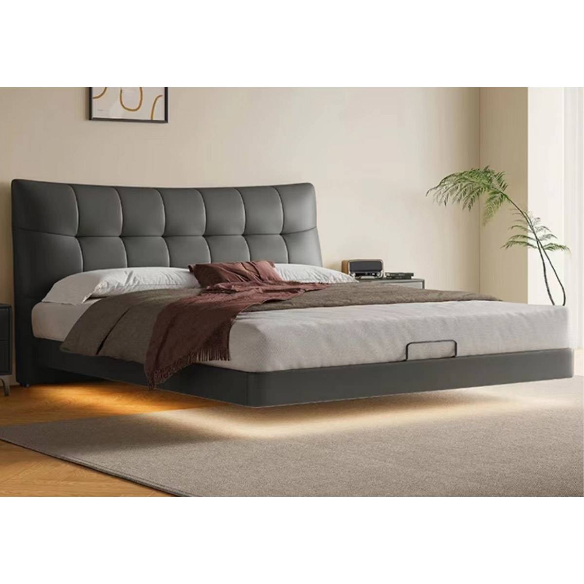 Eco-Leather Floating Bed (A72-9625)