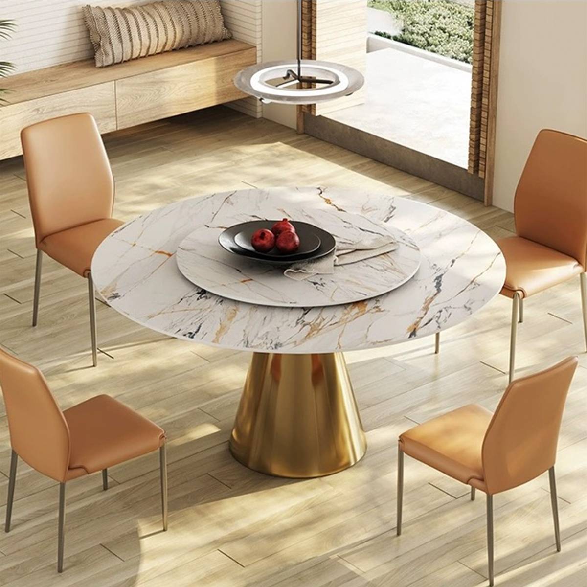 Sintered Stone Round Dining Table (A33-T1084-C)