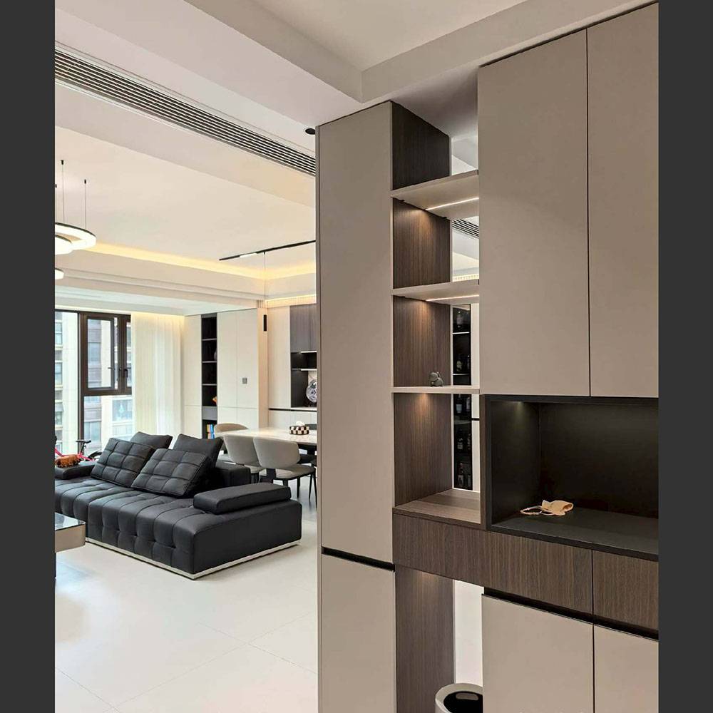 Modern Integrated Living Room Storage System