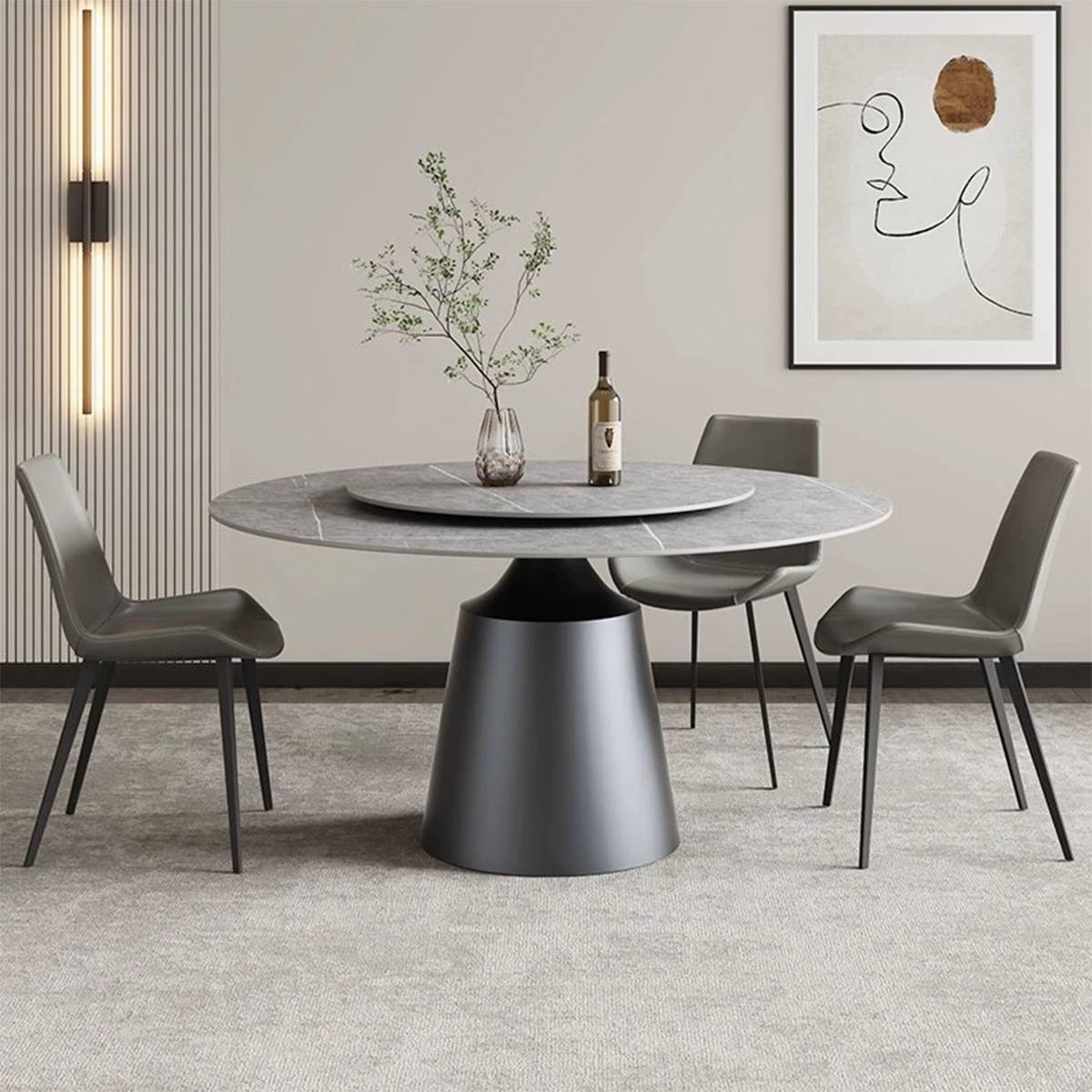 Sintered Stone Round Dining Table (A33-T1084-D)