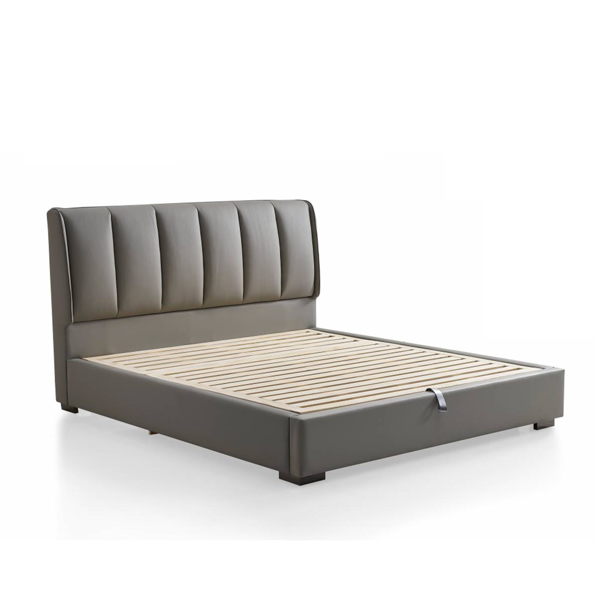 Pianist Top-Grain Leather Upholstered Storage Bed (B25-M-005)