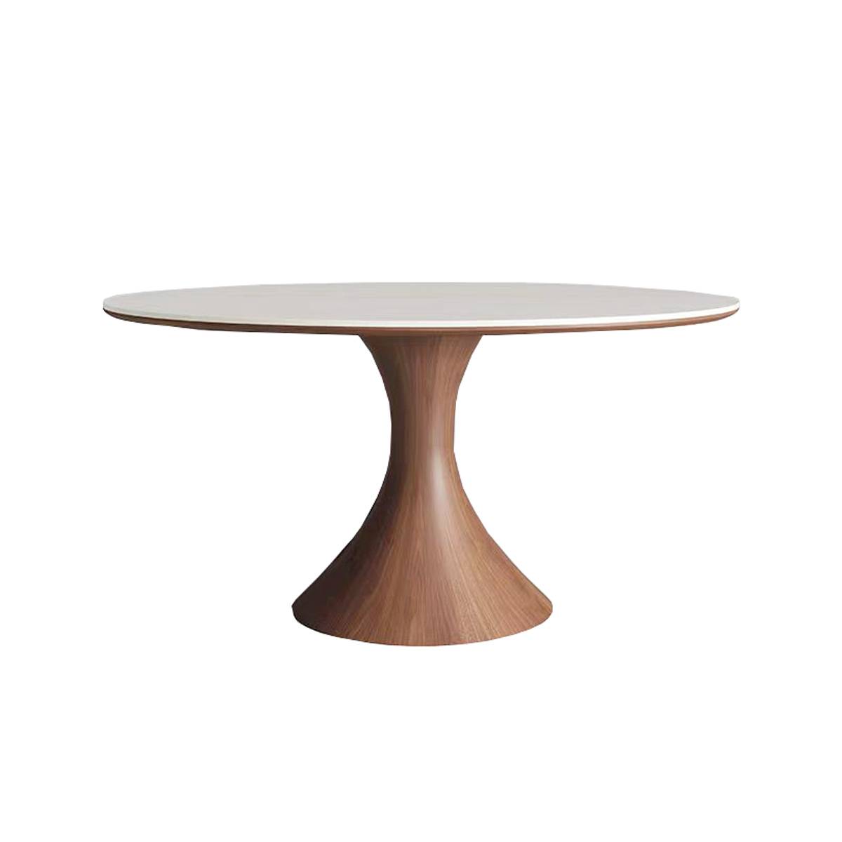 Travertine Sintered Stone Round Dining Table (Z87-T-054)