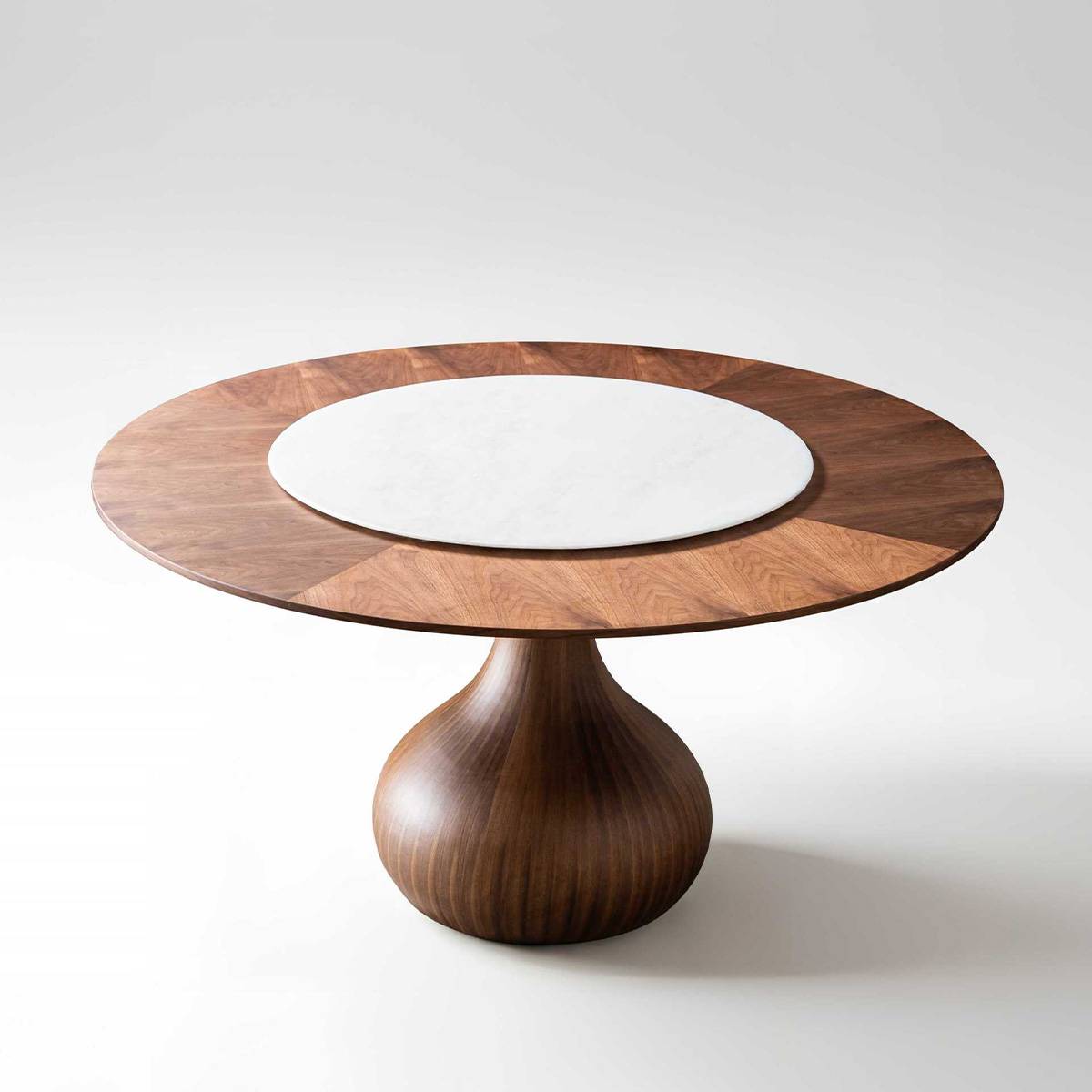 Studio shot of the dining table against a white background