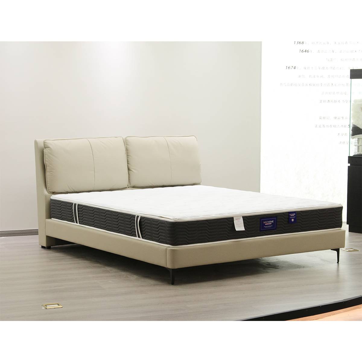 Top-Grain Leather Soft Bed (A19-904)