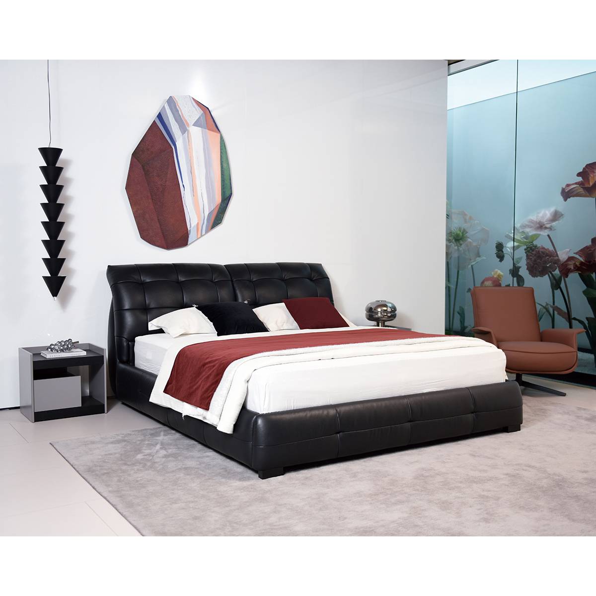Top-Grain Leather Soft Bed 1.8M (B22-M666)