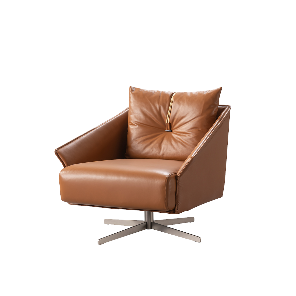 Leather Swivel Chair (B02-LC265)