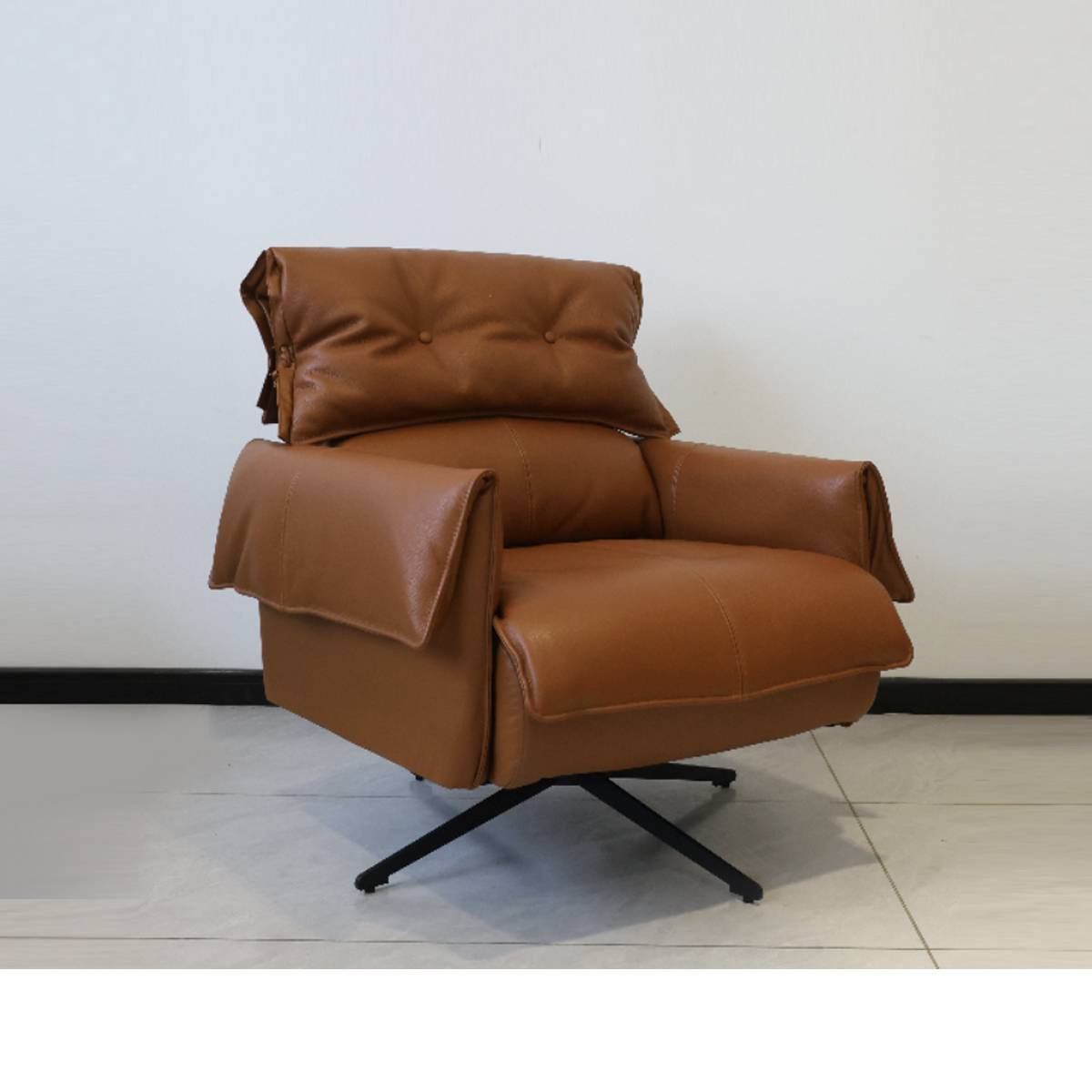 Genuine Leather Swivel Lounge Chair (Z42-KD-87739)