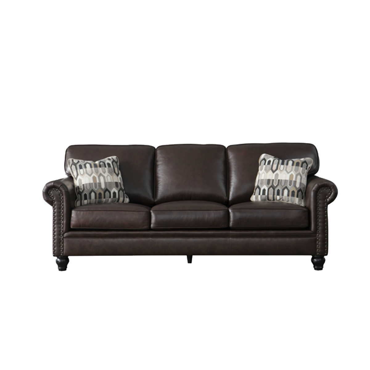 L118 Three-Seater Leather Sofa