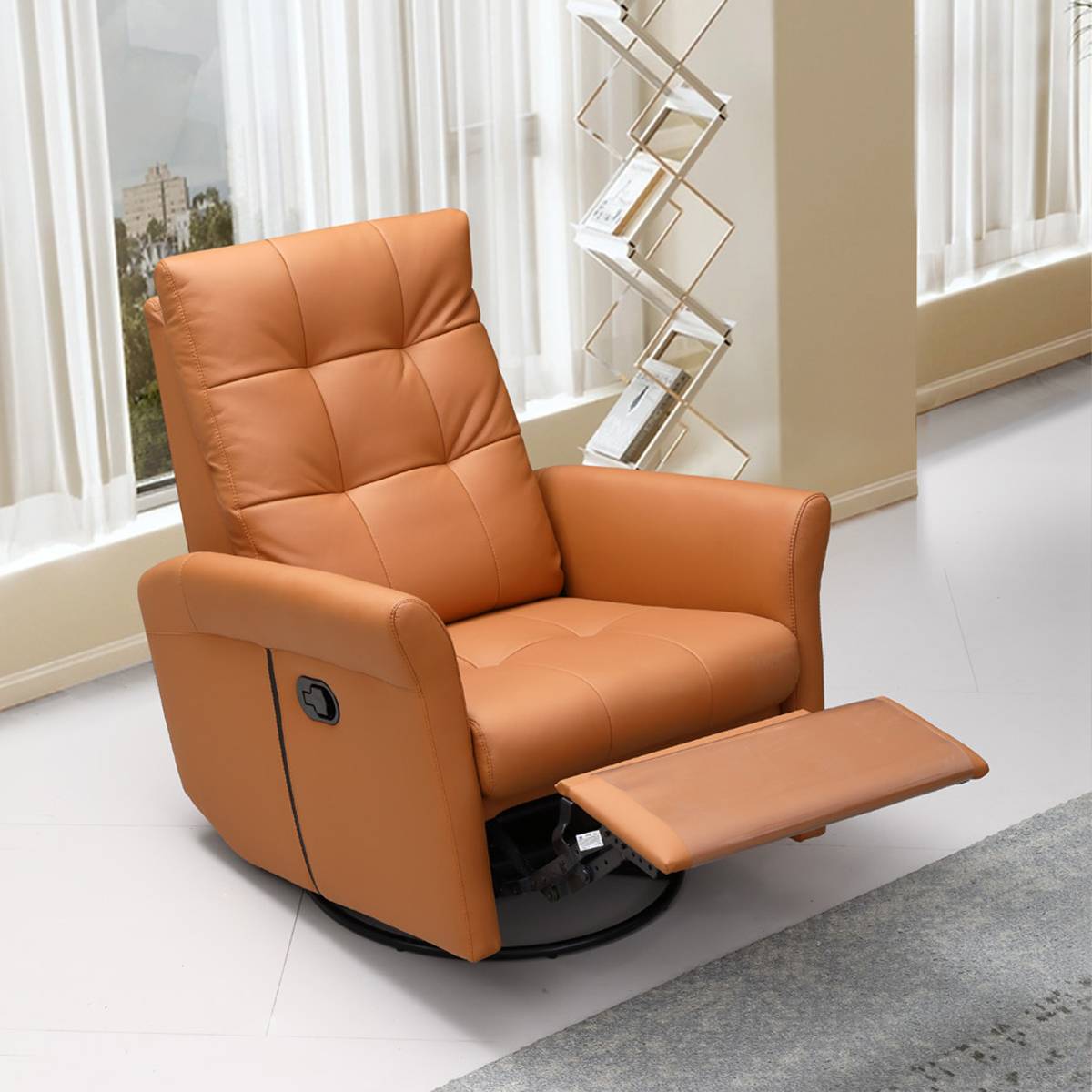 Genuine Leather Manual Recliner (Z49-G06)