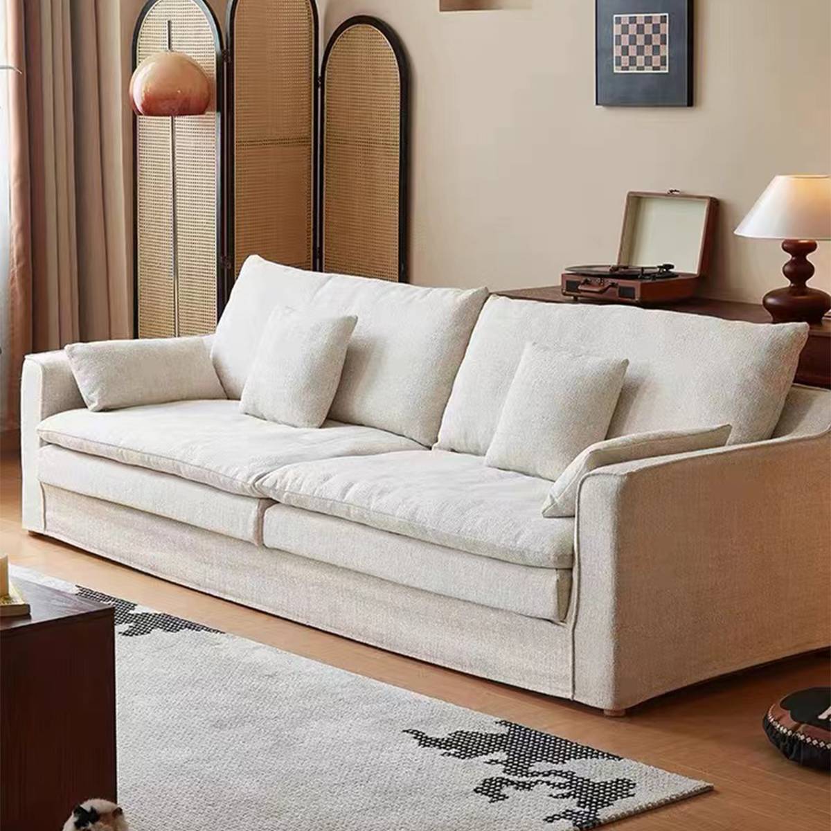 Mid-Century Modern Fabric Sofa (B56-F502)