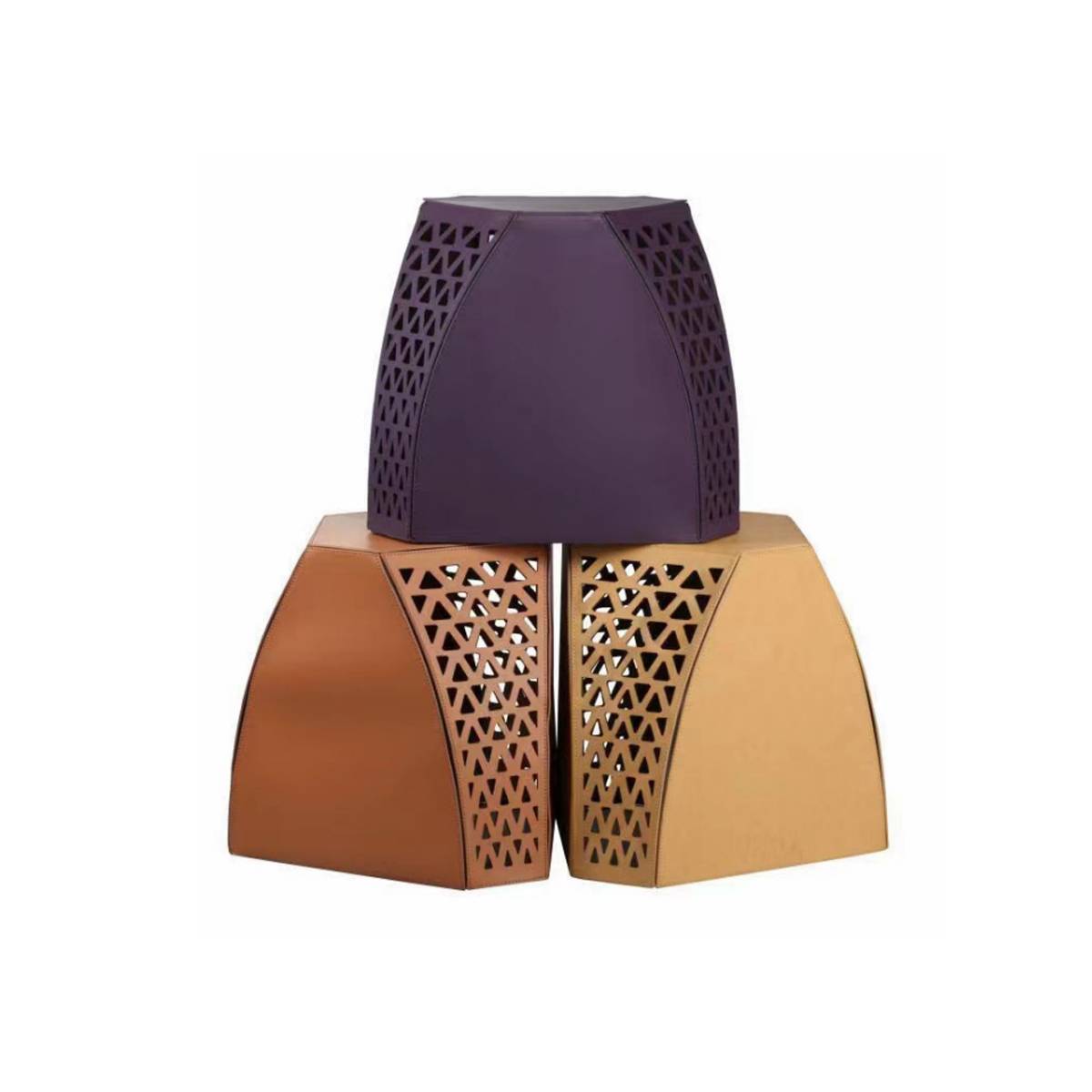 Saddle Leather Stool (Z67-A19)