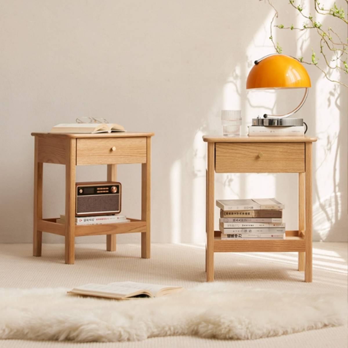 Jamo Bedside Table (1 Drawer, 1 Shelf) (Z52-A5023)