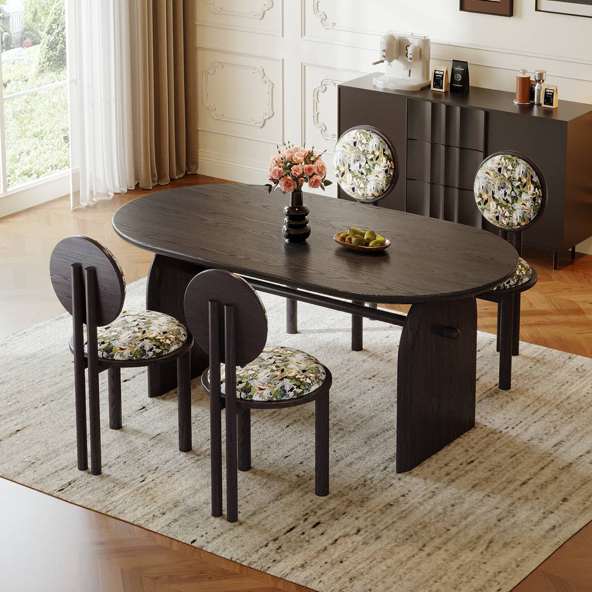 Mid-Century Blade Dining Table (A73-M33)