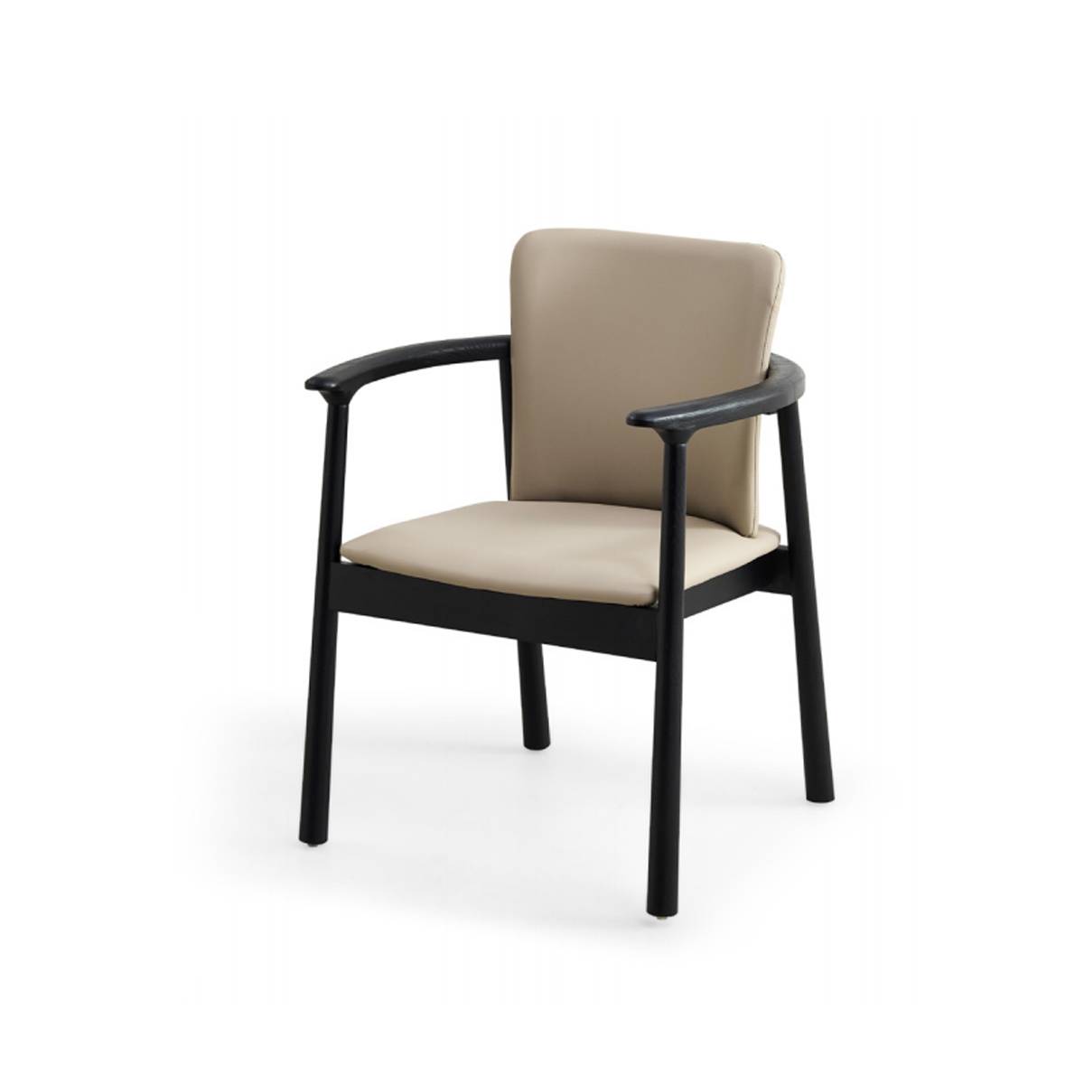 Dining Chair with Armrests and Solid Wood Legs (Z67-A5402)
