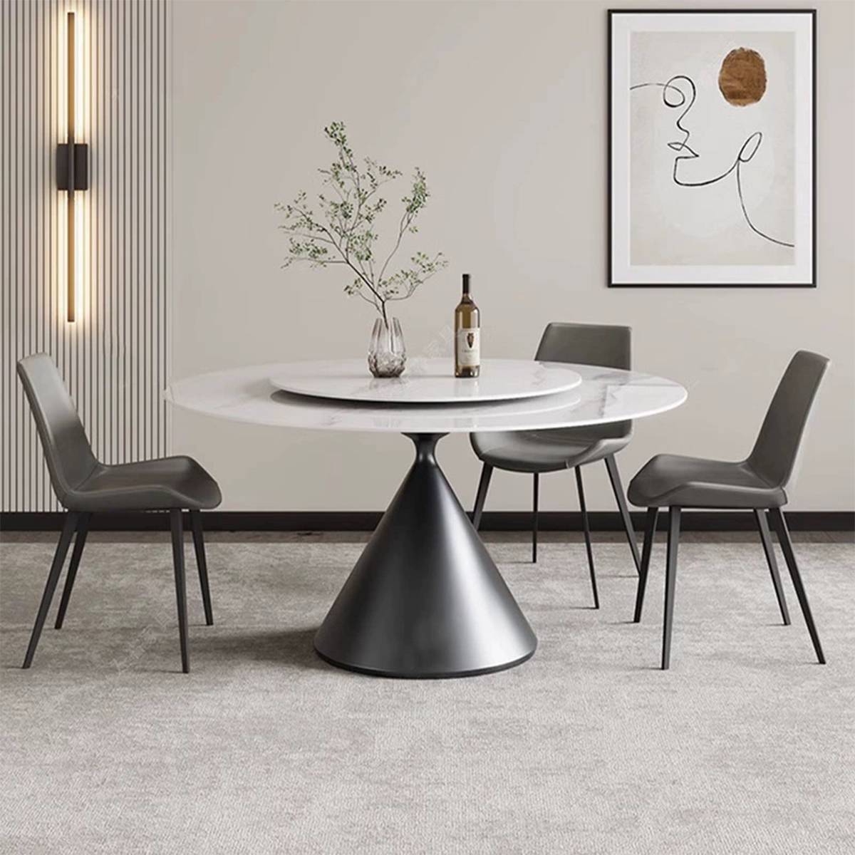 Sintered Stone Round Dining Table (A33-T1083-D)