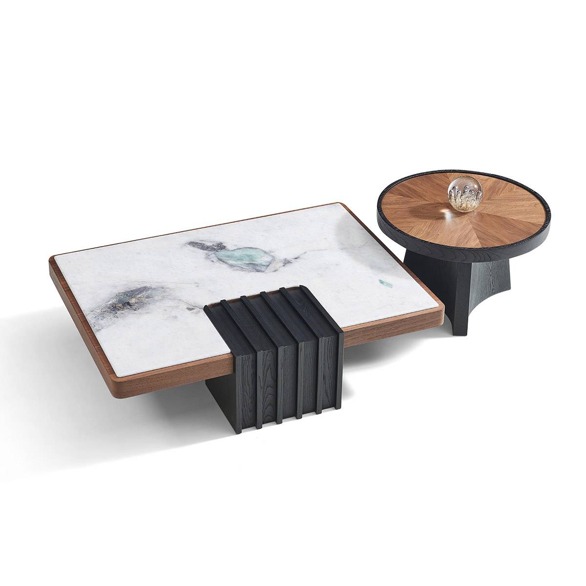 Luxury Stone Top Coffee Table Set (Z85-MC9178)