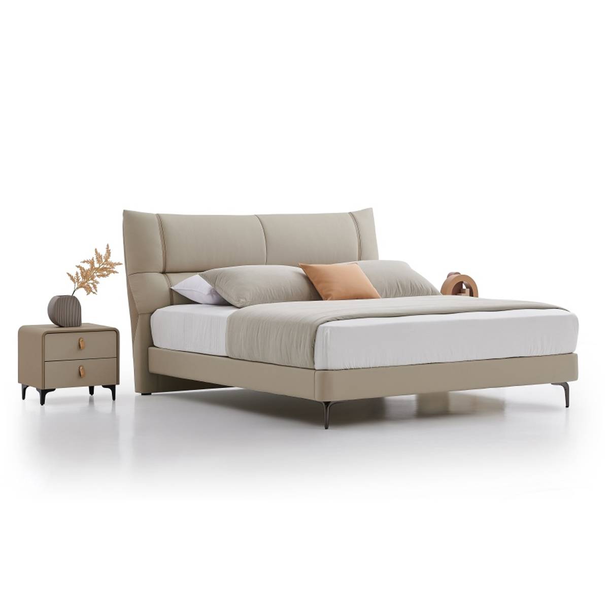 Genuine Leather Soft Bed (B17-2317)