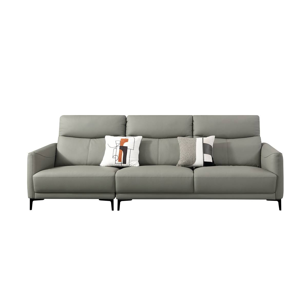 Front view of the sofa against a white background