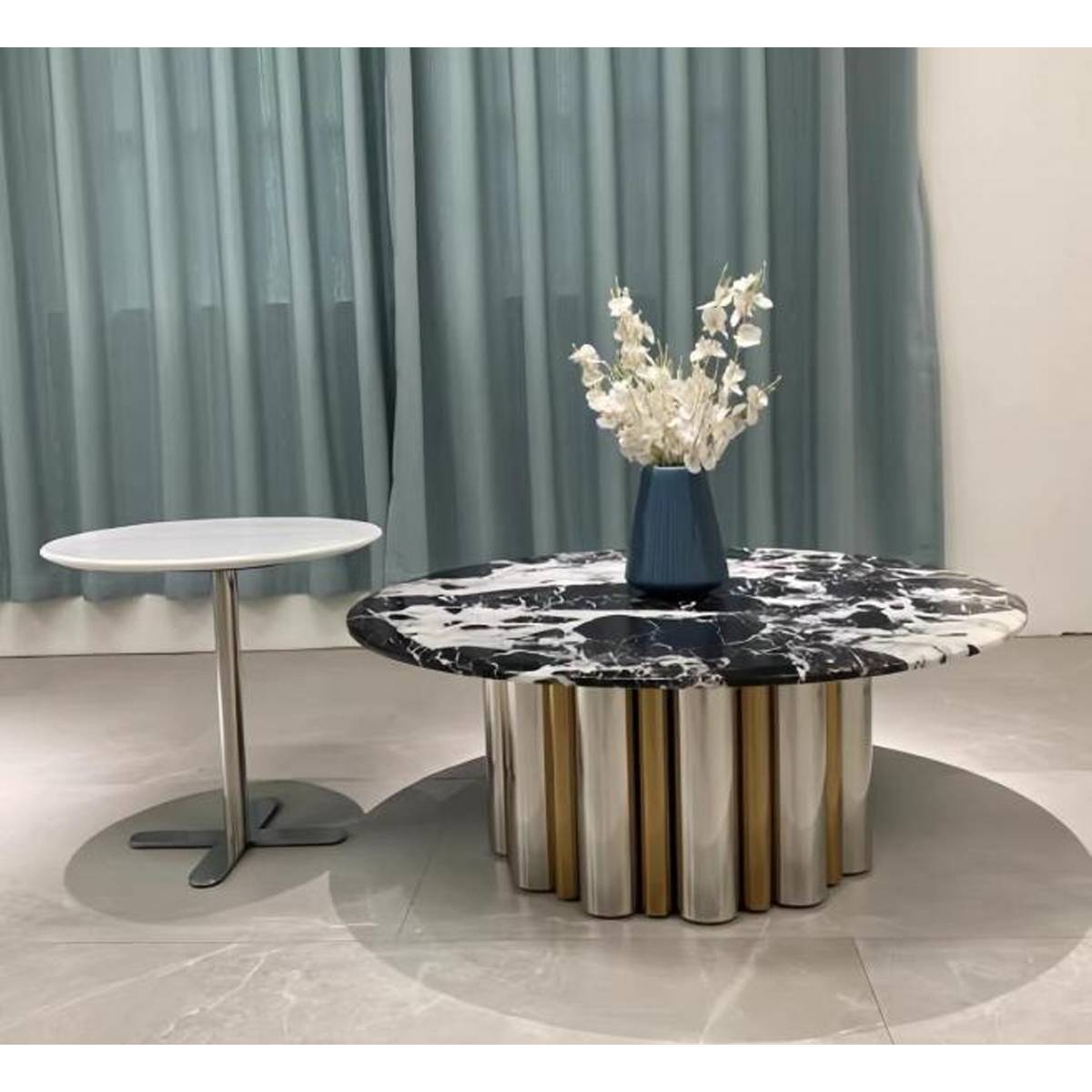 Bulgari Black Natural Marble Luxury Coffee Table (Z60-8716)