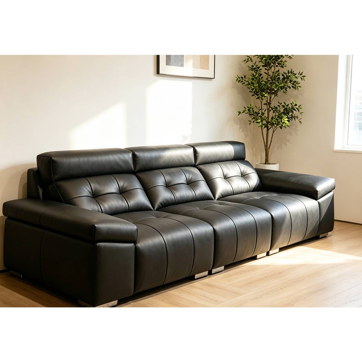 Eco-Leather Straight Sofa (Z41-91060)