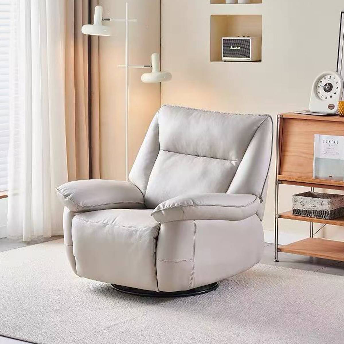 Genuine Leather Electric Recliner (Z48-Y586)