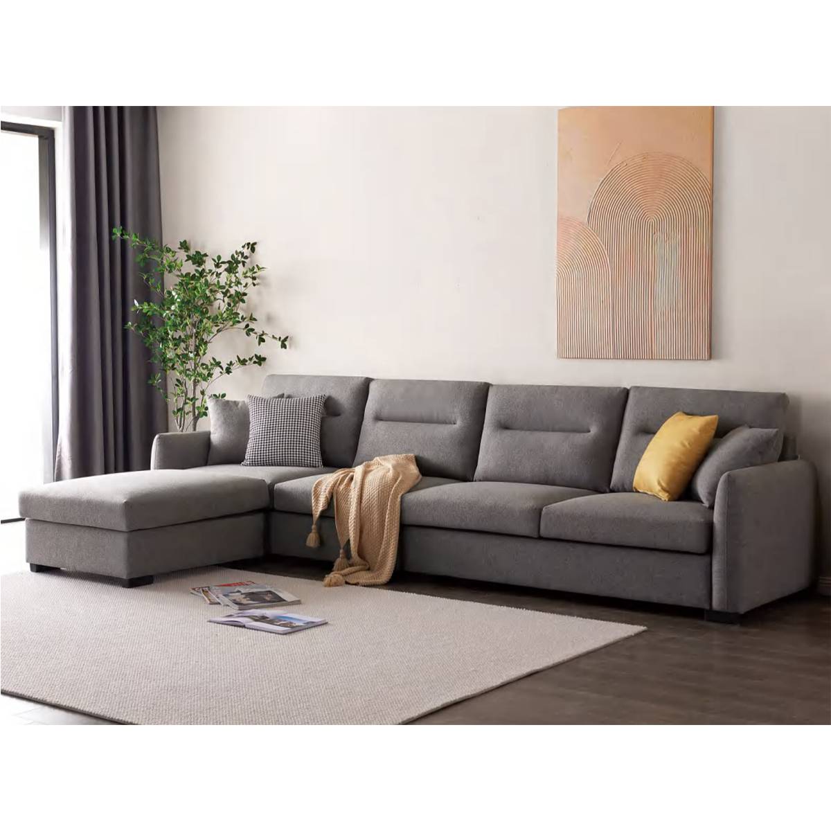 Corner Sofa 3-Seater + Chaise (A01-M2313)