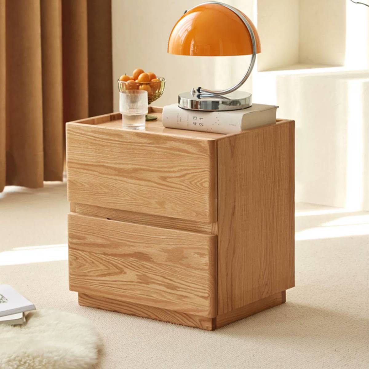 Berry Bedside Table (Double Drawer Model C) (Z52-F8026)