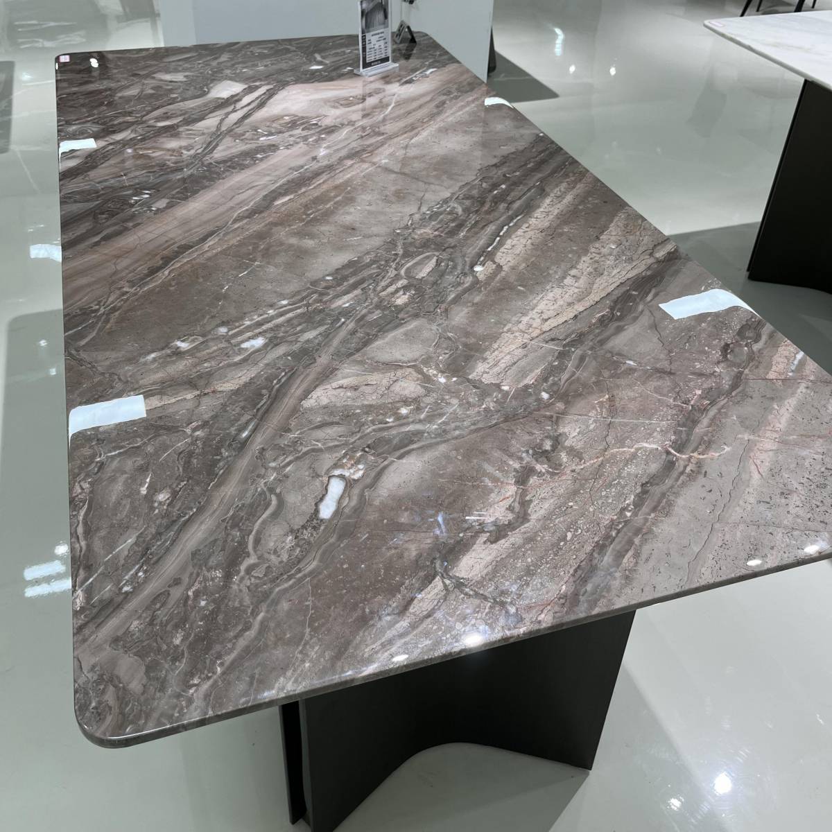 Close-up detail of the Domestic Venice Brown marble texture