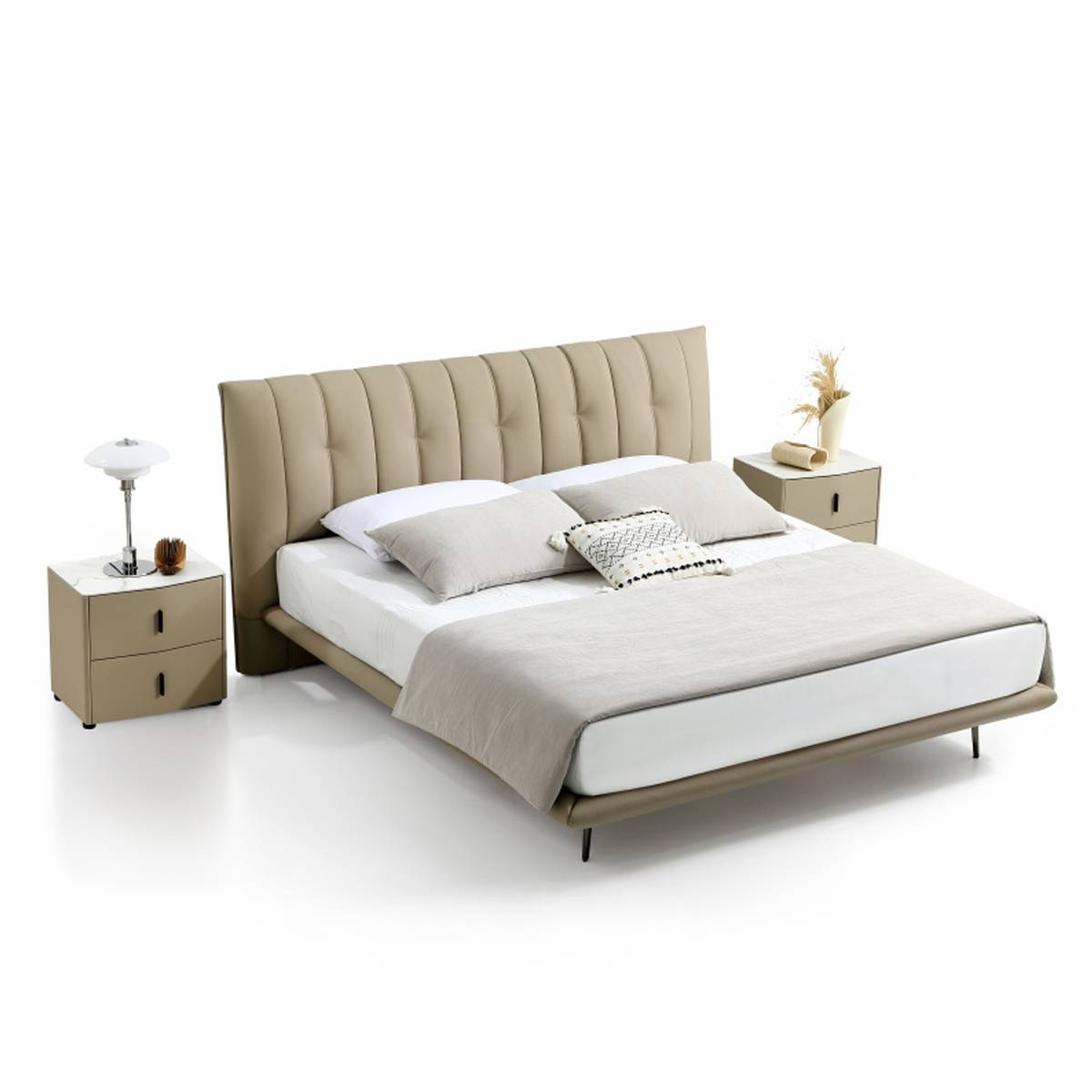 Genuine Leather Soft Bed (B17-2398)