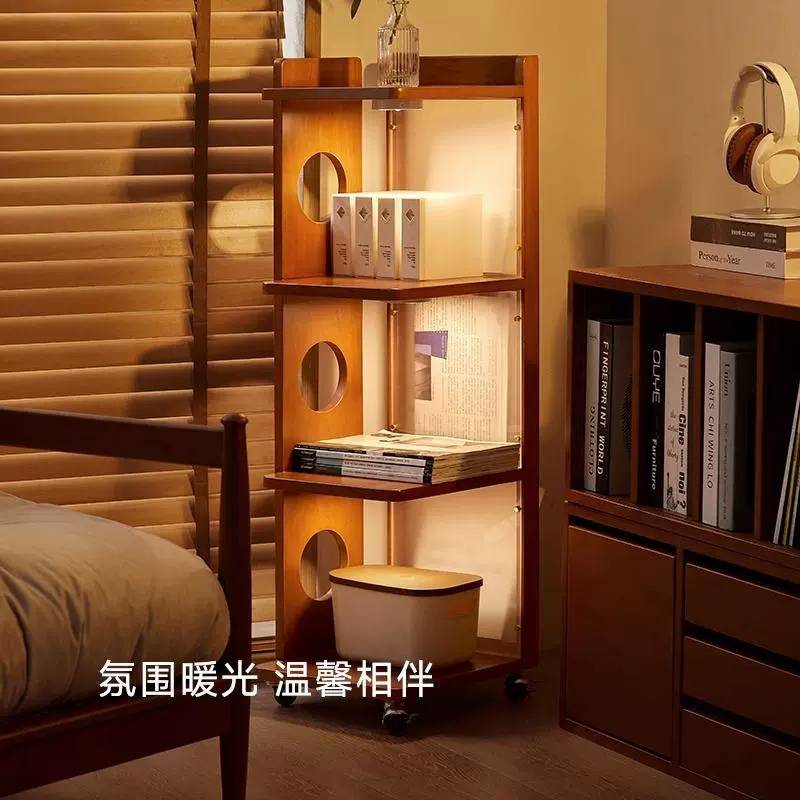 Bauhaus side cabinet in a bedroom setting with warm lighting